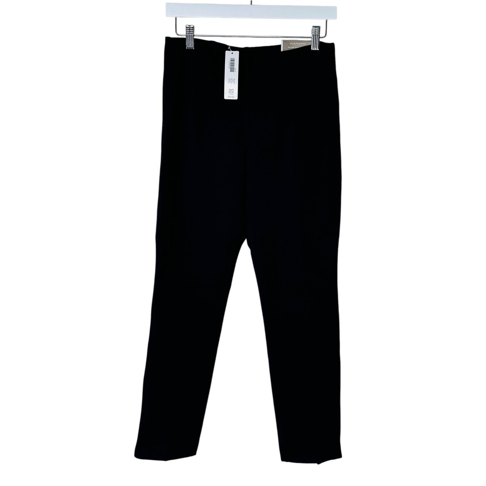 Chico's Juliet Ankle Pants 00 XS 0/2 Black Ultimate Slim Stretch Trousers NEW